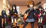  akiyama_mio blush cygnus_(cygnus7) drum guitar hairband highres hirasawa_yui instrument k-on! keyboard_(instrument) kotobuki_tsumugi long_hair md5_mismatch multiple_girls nakano_azusa open_mouth pantyhose round_teeth school_uniform smile tainaka_ritsu teeth thighhighs twintails very_long_hair 