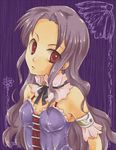  armband bad_id bad_pixiv_id character_request choker copyright_request corset forehead long_hair lowres red_eyes solo tsuzura_(pace_haibun) 