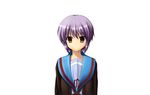  nagato_yuki seifuku short_hair suzumiya_haruhi_no_yuuutsu white 