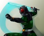  antennae energy_sword kamen_rider kamen_rider_black_rx kamen_rider_black_rx_(series) male_focus revolcane sawamura_hikaru solo sword weapon 