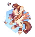 arthropod bee bow_accessory equid equine female feral horse hymenopteran insect lostgoose mammal pony simple_background solo wings