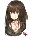  brown_eyes brown_hair dirty highres kotoba_noriaki long_hair original solo tears 