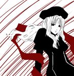  caren_hortensia eu03 face fate/stay_night fate_(series) high_contrast monochrome red shroud_of_magdalene solo spot_color 