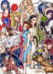  ayuhara_natsu boxing chain fencing hibiki_ran himezaki_aoi iinchou_(justice_gakuen) justice_gakuen karate karuizawa_momo kazama_akira kendo kirishima_yurika minazuki_kyouko multiple_girls ninja shiritsu_justice_gakuen tiffany_lords wakaba_hinata 