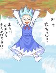  cirno handstand solo touhou translated upside-down 
