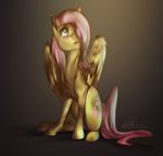  blue_eyes crying cutie_mark dennybutt equine female feral fluttershy_(mlp) friendship_is_magic hair horse mammal my_little_pony pegasus pink_hair pony sitting solo tears upset wings 