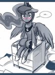  butt cutie_mark equine female friendship_is_magic horn horse john_joseco mammal my_little_pony photocopier pony princess_luna_(mlp) solo winged_unicorn wings 