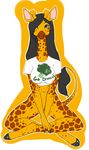  acorn anthro blue_eyes bottomless breasts clothing croso&#233; croso&eacute; crosslegged female giraffe long_neck mammal pussy shirt solo 