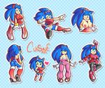  &lt;3 amy_rose anthro areola big_breasts blue_hair breasts butt cosplay crossgender cuisine erect_nipples female flashing green_eyes hair hedgehog looking_at_viewer mammal nipples one_eye_closed panties sega smile sonic_(series) sonic_the_hedgehog underwear wink 