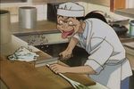  90s animated animated_gif chef cooking crazy cutting golden_boy knife lowres male male_focus oe_kintaro onion ooe_kintarou 