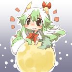  :3 bad_id bad_twitter_id black_eyes blush chibi ex-keine fang full_moon green_hair horns kamishirasawa_keine long_hair lowres moon open_mouth rebecca_(keinelove) ribbon solid_circle_eyes sukusuku_hakutaku tail touhou 