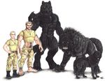  army barefoot belt biceps big_muscles black_fur blonde_hair boots camo canine christy_grandjean claws clothing crinos dog_tags feral fur garou glabro glass_walkers goldenwolf hair hispo homid human looking_at_viewer lupus male mammal military model_sheet moonfire muscles nude pants pawpads paws pecs sheath soldier toe_claws toned torn_clothing torn_pants transformation were werewolf wolf world_of_darkness 