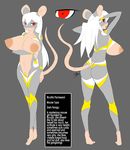  anthro areola big_breasts breasts english_text erect_nipples female gblastman hair long_hair mammal mouse navel nipples nude original_character pussy red_eyes rodent solo text white_hair 