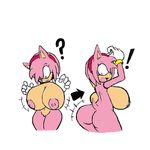  amy_rose anthro big_breasts breast_expansion breasts butt butt_expansion colored female flower green_eyes hedgehog mammal nipples nude open_mouth plain_background pussy rose sega solo sonic_(series) sonic_the_hedgehog thecon virtigogun 