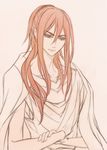  1boy amputee elf long_hair maedhros male male_focus middle_earth palmcj pointy_ears red_hair silmarillion solo 