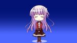  1girl chibi eyes_closed game_cg ko~cha long_hair purple_hair witch&#039;s_garden witch's_garden yukimura_suzuno 