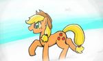  applejack_(mlp) cutie_mark equine fan_art female friendship_is_magic hair horse liquidrabbit mammal my_little_pony pony simple_background solo 