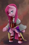  clothed clothing dress equine female feral friendship_is_magic frown fur hair horse long_hair looking_at_viewer mammal my_little_pony norang94 pink_fur pink_hair pinkamena_(mlp) pinkie_pie_(mlp) pony shirt solo 