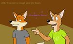  angry anthro canine clothed clothing dan duo fox friends fur humor josh kangaroo male mammal marsupial ms_paint paintfox song text the_crappy_paint_job 
