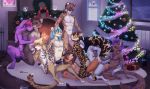  (character) 2019 501sttiger_(character) bahamutomega_(character) bunnytheloveangel_(character) carpet christmas crimsonpandaren_(character) deltaops_(character) fek_(character) feline fellatio fire fireplace group group_sex gunstar1_(character) holidays kitteh6660_(character) lagomorph male male/male mammal oral orgy orouinku penetration penis rabbit sausage_party schiki sex 