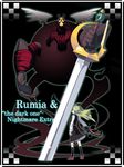  bad_id bad_pixiv_id blonde_hair ex-rumia highres parody persona red_eyes rumia sword touhou tsuru_(clainman) weapon 