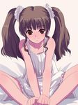  brown_eyes brown_hair chemise copyright_request natori_(natorism) solo twintails 