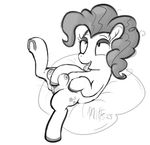  areola breasts cutie_mark equine erect_nipples female female_ejaculation feral friendship_is_magic hair horse mammal masturbation mittsies monochrome my_little_pony nipples orgasm pillow pinkie_pie_(mlp) pony pussy pussy_juice smile solo teats tongue tongue_out 
