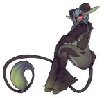  anthro big cervine cute fluffy glowing_eyes hooves horn invalid_color invalid_tag mammal missjucca_(character) plain_background red_eyes teil transparent_background unknown_species 