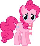  alpha_channel blue_eyes cutie_mark equine female feral friendship_is_magic frown hair horse mammal my_little_pony pink_hair pinkie_pie_(mlp) plain_background pony scarf solo standing transparent_background zacatron94 