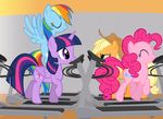  applejack_(mlp) equine female feral friendship_is_magic horn horse mammal my_little_pony pegasus pinkie_pie_(mlp) pony rainbow_dash_(mlp) twilight_sparkle_(mlp) winged_unicorn wings zacatron94 