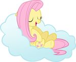  alpha_channel cloud cute cutie_mark equine eyes_closed female feral fluttershy_(mlp) friendship_is_magic fur hair horse long_hair mammal my_little_pony open_mouth pegasus pink_hair plain_background pony sleeping solo transparent_background wings yellow_fur zacatron94 