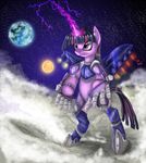  armor equine female feral friendship_is_magic fur hair horn horse magic mammal multi-colored_hair my_little_pony planet pony pony-slayer purple_eyes purple_fur solo twilight_sparkle_(mlp) unicorn 