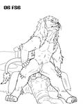  anal anthro balls black_and_white clothing duo erection eyes_closed faceless_male feline firestormsix gay human invalid_tag lion male mammal monochrome oral penis plain_background rimming sheath signature spread_legs spreading white_background 