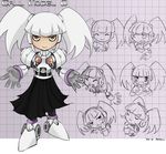  call_(mighty_no._9) call_d expressions highres miamelly mighty_no._9 purple_eyes robot robot_ears robot_joints skirt smile solo white_hair 