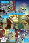  blonde_hair clothing comic cutie_mark dialog english_text equine fallout_equestria female feral freckles friendship_is_magic giraffe green_eyes hair horn horse machine madmax mammal mechanical my_little_pony my_little_pony_friendship_is_magic original_character pony red_eyes robot sweetie_bot text unicorn 