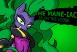  clothed clothing costume edit equine female friendship_is_magic fur green_eyes green_hair hair horse killryde mammal mane-iac_(mlp) my_little_pony pony purple_fur super_smash_bros 