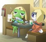  blush clothing drunk food frog hat keronian keroro sgt._frog tamama 