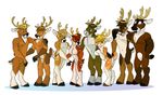  cervine christmas female group holidays male mammal nude pure_ruby_dragon reindeer 