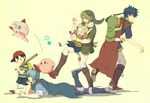  baseball_bat boots cape fire_emblem hat headband ike_(fire_emblem) jigglypuff kirby kirby_(character) link_(zelda) lucas marth_(fire_emblem) mother ness nikayu pokemon super_smash_bros. the_legend_of_zelda tiara toon_link 