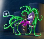  clothed clothing costume electro_orb equine female friendship_is_magic fur green_eyes green_hair hair horse mammal mane-iac_(mlp) my_little_pony pony power_ponies_(mlp) purple_fur solo zigword 