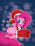  anus blue_eyes cutie_mark equine female feral friendship_is_magic fur hair horse looking_back mammal mistletoe multi-colored_hair my_little_pony pink_fur pink_hair pinkie_pie_(mlp) pony pussy smile solo syoee_b 