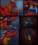 bulge claws dragon feral galileo_star internal lucario neck_bulge nintendo open_mouth pok&#233;mon pok&eacute;mon red_dragon saliva scalie size_difference soft_vore swallowing teeth throat_bulge tongue unwilling video_games vorarephilia vore vorelord 