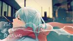  aqua_hair blue_eyes blush building city hatsune_miku pocky scarf senni twintails vocaloid winter 