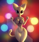  big_eyes breasts feline female katia_managan khajiit looking_at_viewer nitro nude on_glass prequel solo the_elder_scrolls video_games wide_hips 