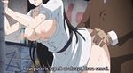  animated animated_gif ass belt black_hair bouncing_breasts breasts business_suit clothed_sex dirty doggystyle ebihara_urara empty_eyes graffiti large_breasts long_hair lowres nipples ran_sem rin_x_sen sex subtitled 