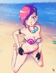  austindarkwolf beach breasts league_of_legends lol swimsuit vi vi_at_the_beach 