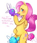  anal anal_penetration balls blue_eyes blush cum cum_in_ass cum_in_mouth cum_in_pussy cum_inflation cum_inside cutie_mark dialog english_text equine excessive_cum female feral fluttershy_(mlp) friendship_is_magic fur green_cum green_eyes group hair horse impregnation inflation male mammal my_little_pony oral oral_sex parasprite_(mlp) pegasus penetration penis pink_hair plain_background pony purple_cum purple_eyes pussy sex standing straight text tingtongten vaginal vaginal_penetration white_background wings yellow_fur 