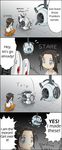  4koma chell comic frankenturret hard_translated personality_core portal portal_(series) portal_2 staring sweatdrop translated uotapo wheatley younger 