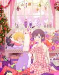  1girl alarm_clock axel_(kingdom_hearts) bad_id bad_pixiv_id bed black_coat_(kingdom_hearts) black_hair blonde_hair blue_eyes book christmas christmas_tree clock closed_eyes demyx doll dream_eater highres kairi_(kingdom_hearts) kingdom_hearts kingdom_hearts_358/2_days larxene lexaeus luxord marluxia namine okitsune_(okitsune-sama) organization_xiii pajamas riku roxas saix short_hair sleeping vanitas vexen wondernyan_(kingdom_hearts) xaldin xemnas xigbar xion_(kingdom_hearts) zexion 