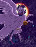  female feral floating flying foxenawolf friendship_is_magic giga growth horn horse macro mammal multiple_wings my_little_pony open_mouth pony smile solo space stars twilight_sparkle_(mlp) winged_unicorn wings 